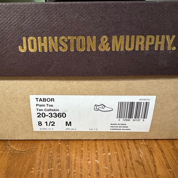 Johnston & Murphy Tabor - tan - Size 9 M
